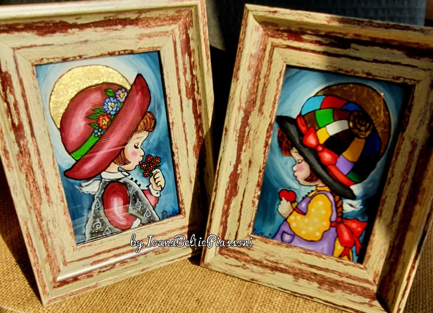 Innocence in color:portrait of a red angel