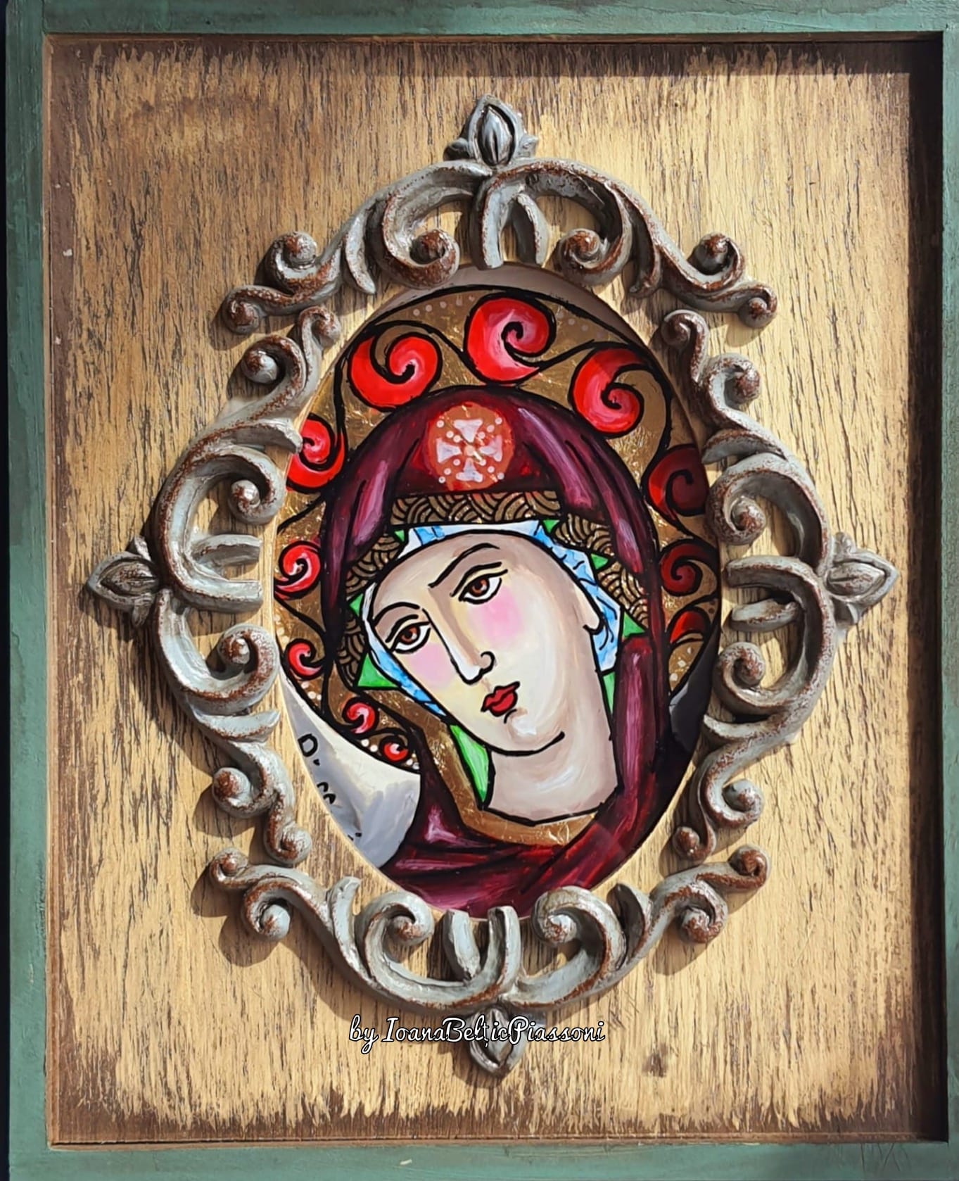 The Light of the Spirit in Detail: Painting on Glass with the Veiling of the Virgin