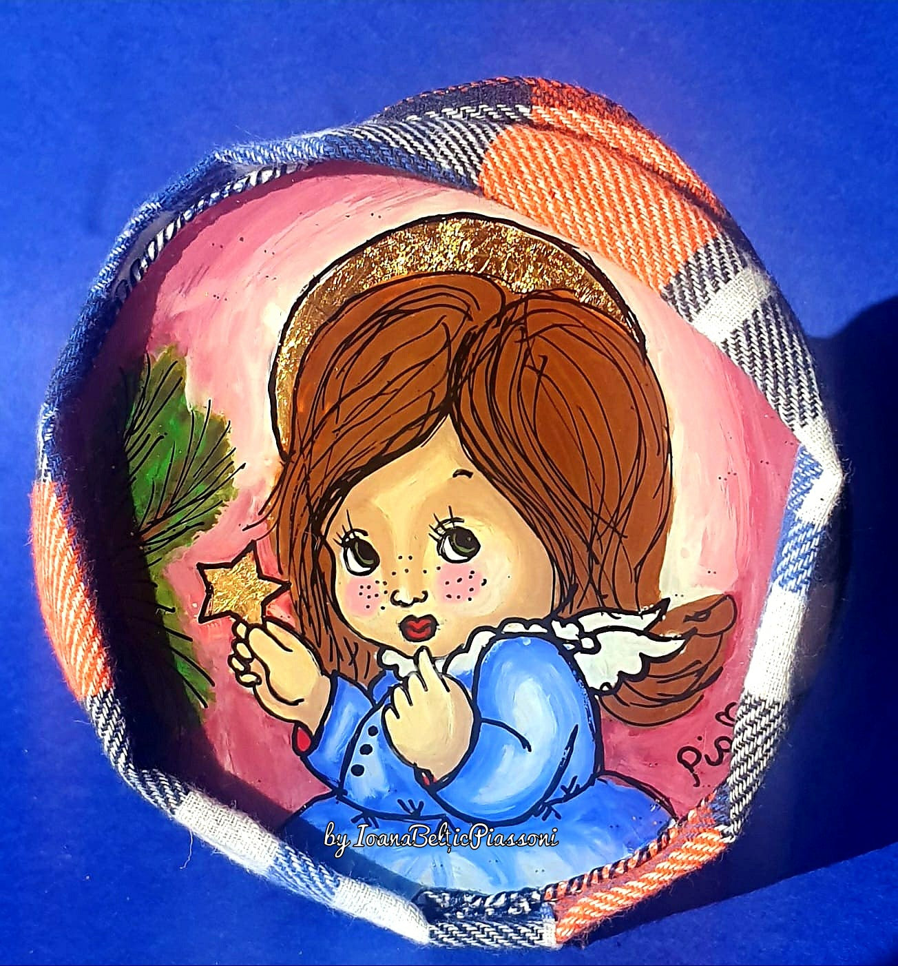 Golden Star of Joy:A Glass Painting for Christmas