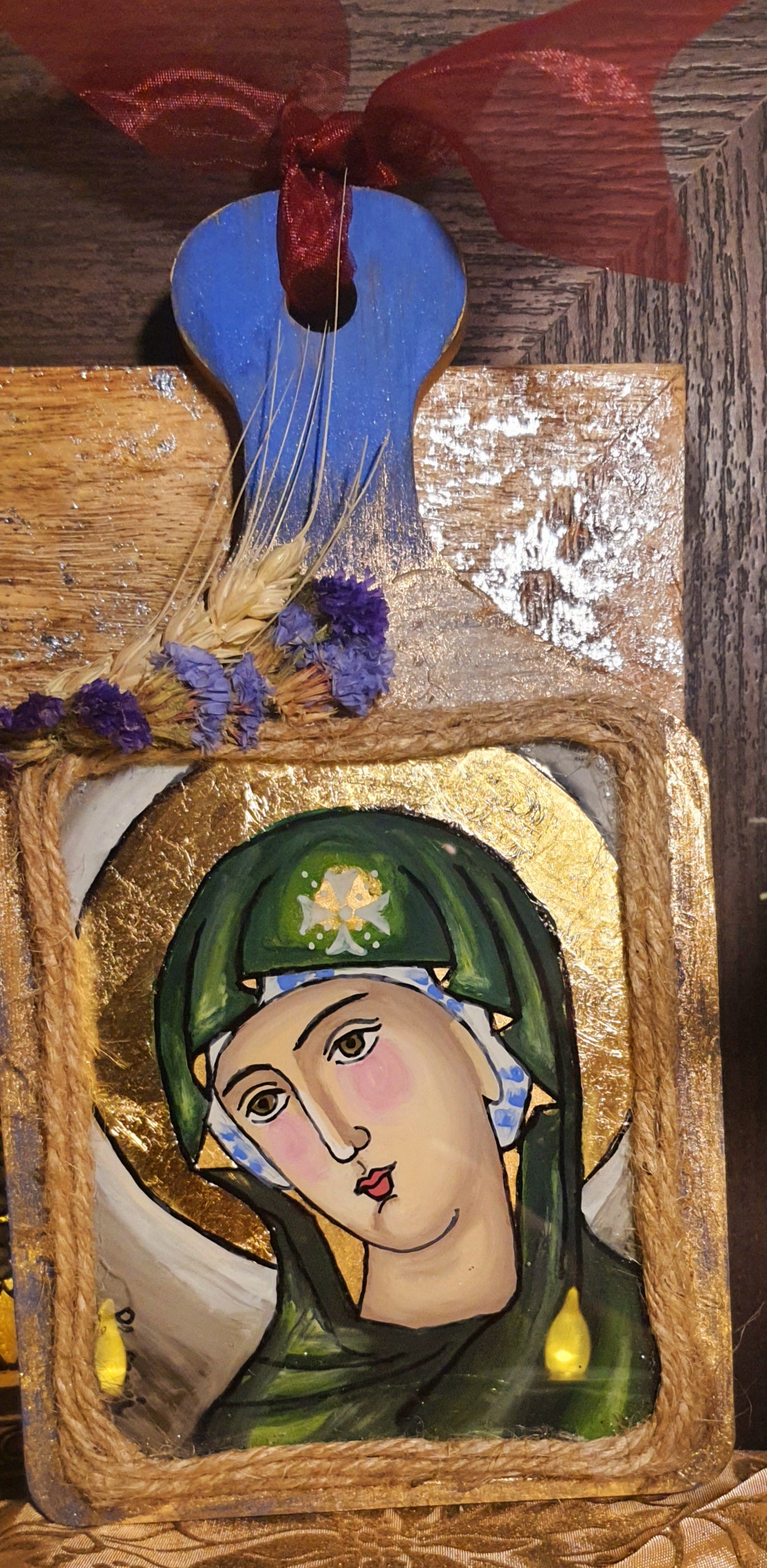 Holy Ghost:Our Lady in Green and Gold