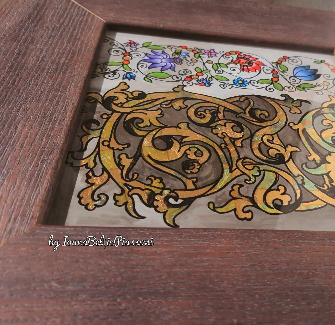 The Shining of Illuminated Manuscripts: A Work Painted on Glass with Gold Leaf