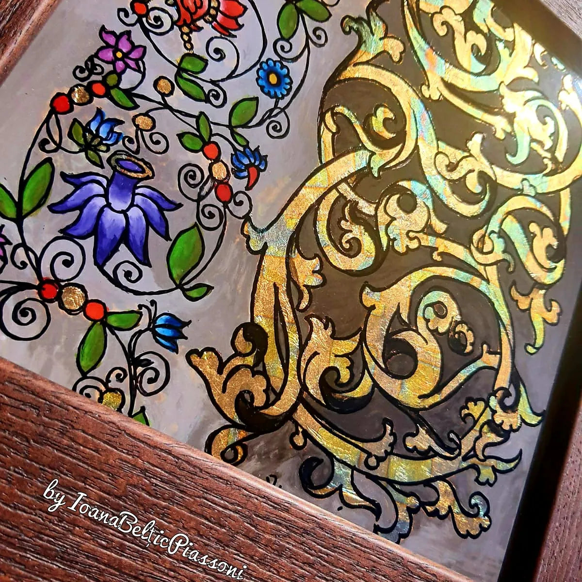 The Shining of Illuminated Manuscripts: A Work Painted on Glass with Gold Leaf