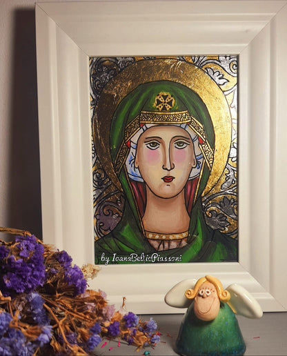 The Covering in Detail:The Icon of the Mother of God in Glass Painting