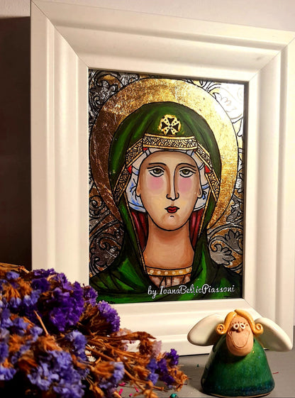 The Covering in Detail:The Icon of the Mother of God in Glass Painting
