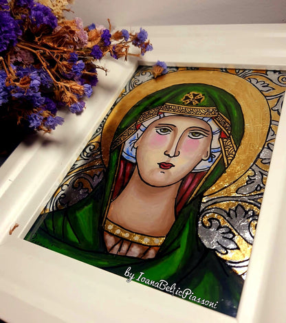 The Covering in Detail:The Icon of the Mother of God in Glass Painting