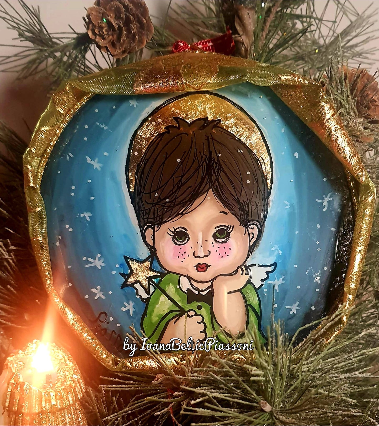 Star Prince of the Holidays:A Festive Painting in Glass